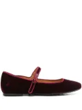 Tod's velvet ballet flats - Red