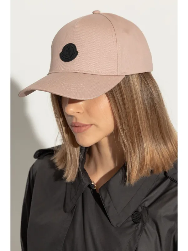 Moncler Baseball gabardine cap women Cotton Cotton One Size Pink