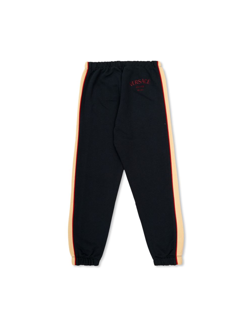 Versace Kids logo-embroidered trousers - Blauw