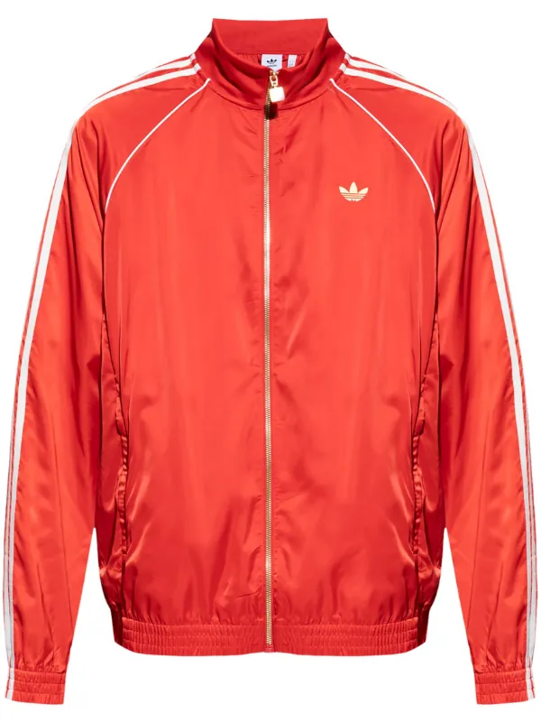 Red adidas leather jacket online