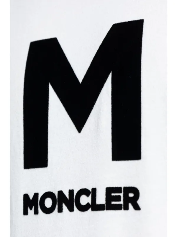 MONCLER モンクレール LOGO PRINT T-SHIRT/ロゴ Tシャツ Moncler logo-print T-shirt | White | FARFETCH