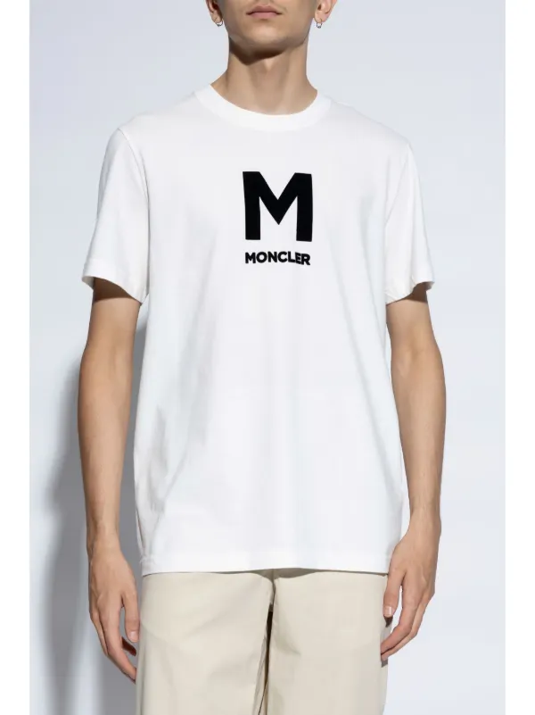 Moncler logo-print Cotton t-shirt | White | FARFETCH