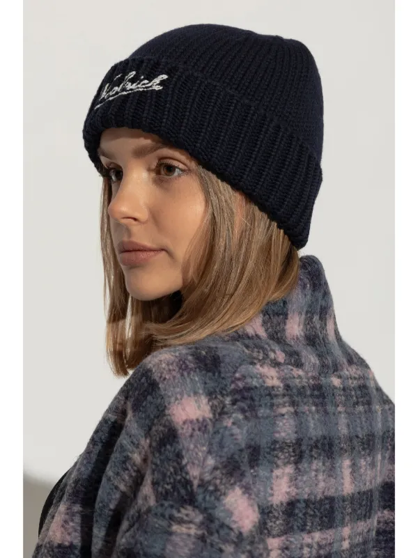 WOOLRICH☆ウールリッチ ロゴビーニー 【公式通販】
