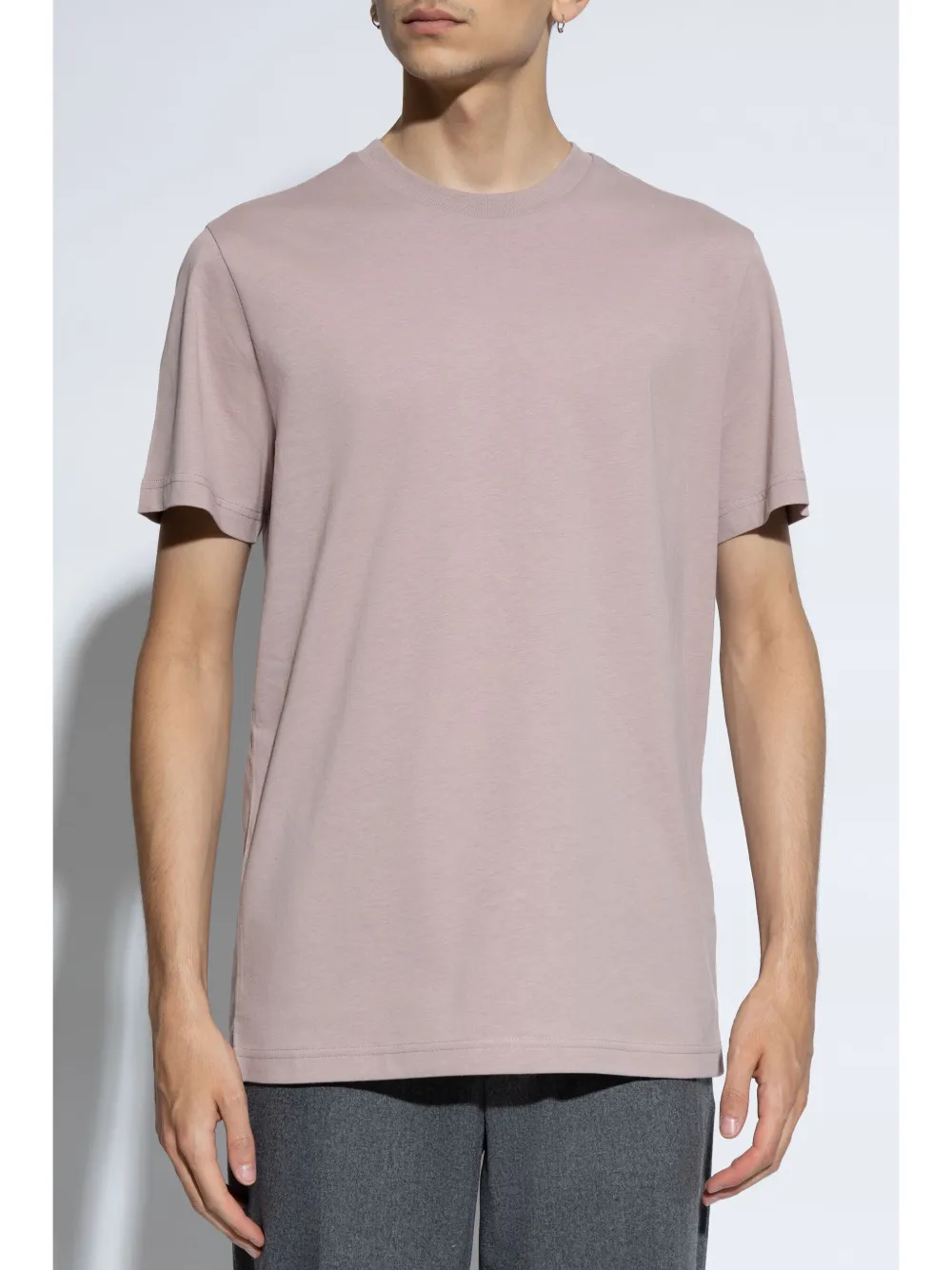 Moncler Katoenen T-shirt met logopatch Roze