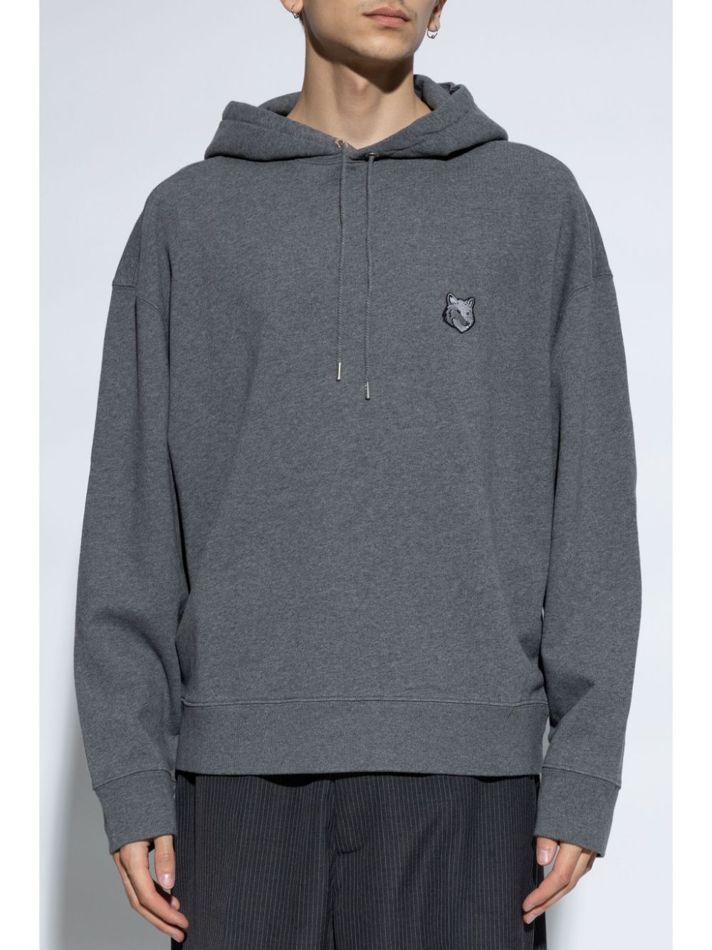 Maison Kitsune Bold Fox Head Patch oversize hoodie Men