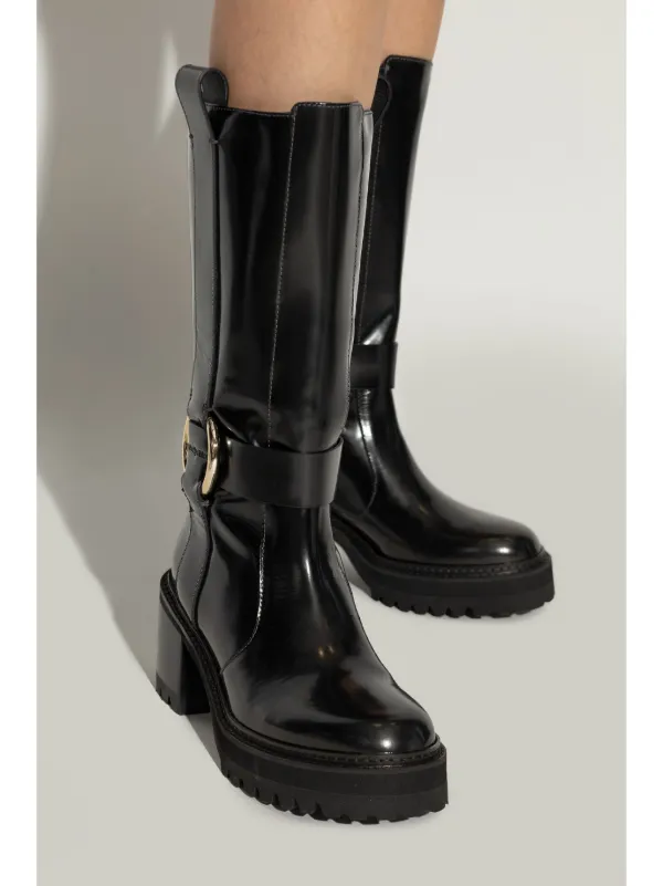 See By Chloe 85mm See Boots Black FARFETCH CA