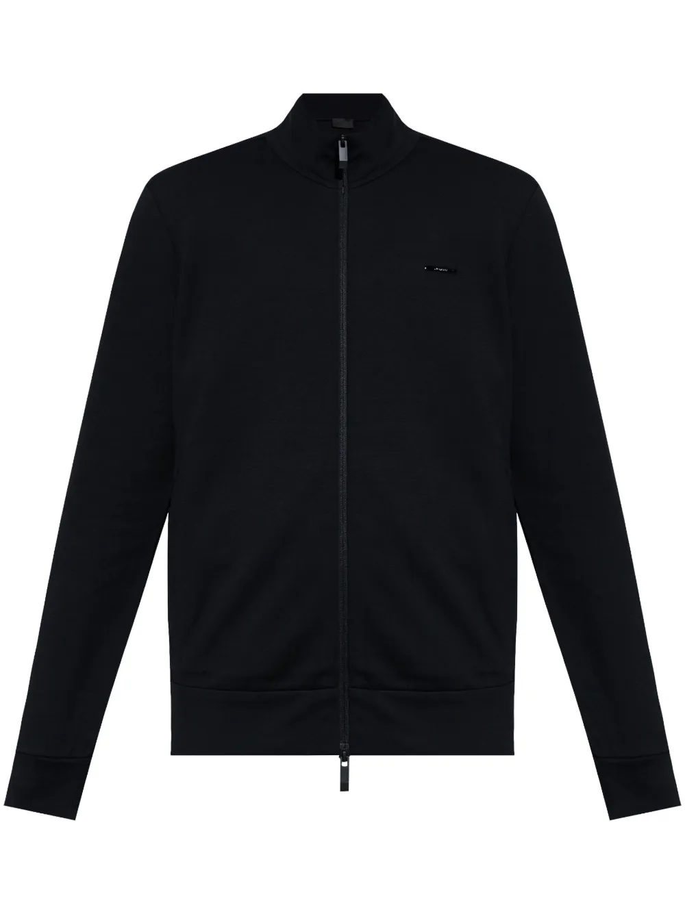 Moncler logo-plaque cotton sweatshirt – Black