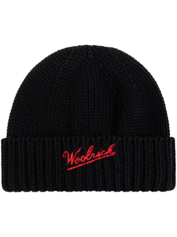 WOOLRICH☆ウールリッチ ロゴビーニー 【公式通販】