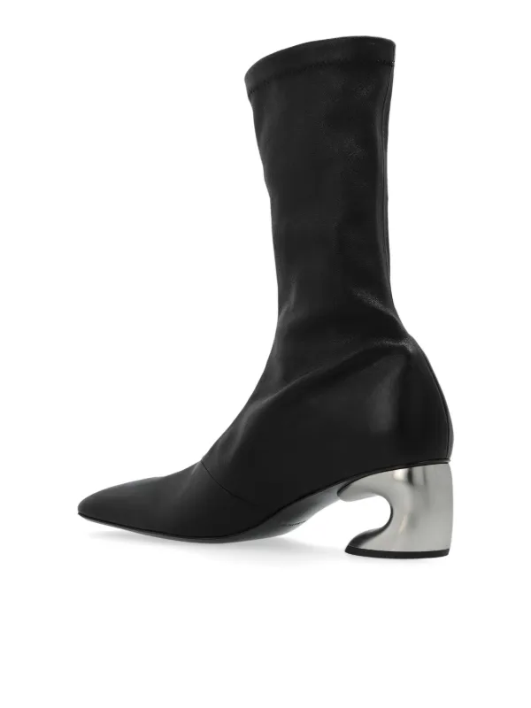 レア【ジルサンダー】ブロックヒール レザー ブーツ ブラック 楽天市場】ジル サンダー JIL SANDER アンクルブーツ ブロック