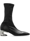 Jil Sander 60mm contrast-heel ankle boots - Black