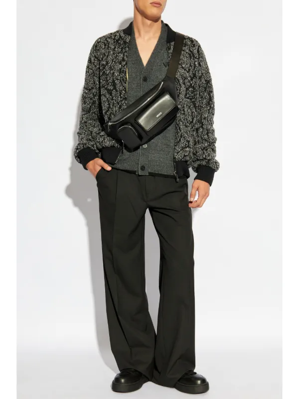 Versace Milano Stamp Cardigan | Grey | FARFETCH ID
