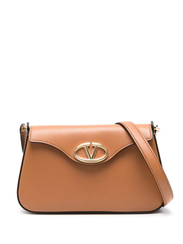 Valentino Garavani VLogo Signature Cross Body Bag Brown FARFETCH