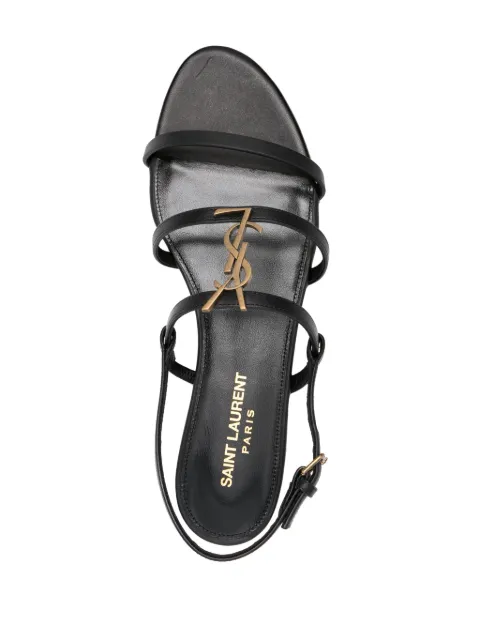 Saint Laurent Cassandre-plaque sandals 777348BDAAT - 3