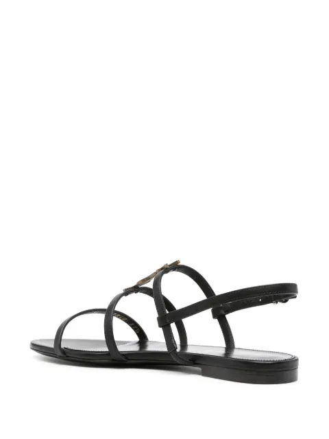 Saint Laurent Cassandre-plaque sandals 777348BDAAT - 2