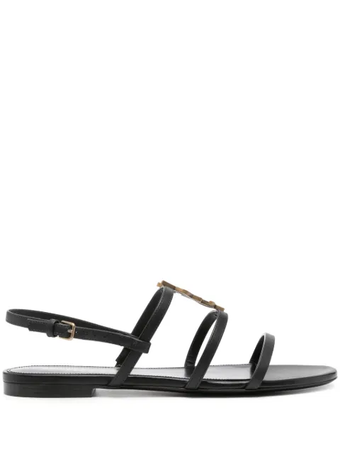 Saint Laurent Cassandre-plaque sandals 777348BDAAT - 0
