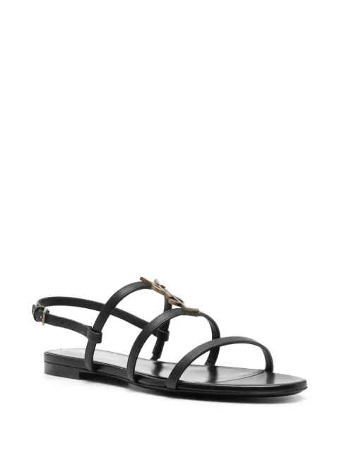 Saint Laurent Cassandre-plaque sandals 777348BDAAT - 1