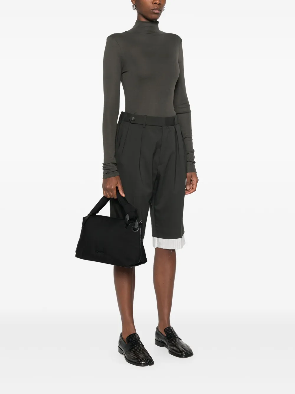 JW Anderson Nano crossbodytas met kwastje - Zwart