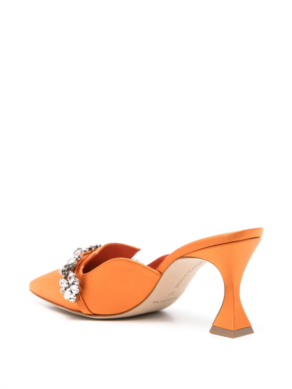 Manolo Blahnik 75mm Permu mules Orange