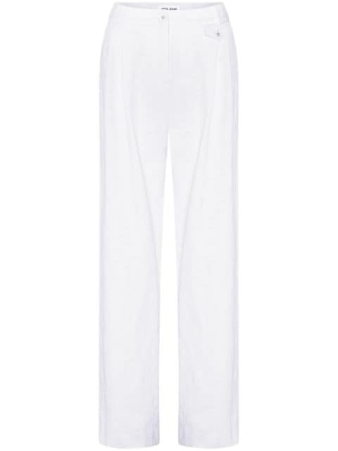 Anna Quan pleat detailing straight-legged trousers