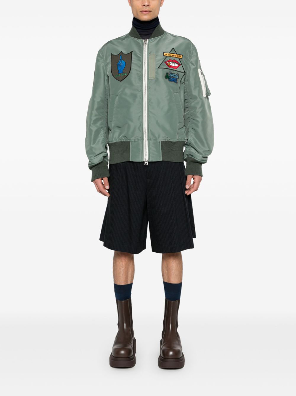 sacai Gonz bomberjack - Groen