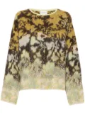 Forte Forte bloom mist-jacquard sweater - Green