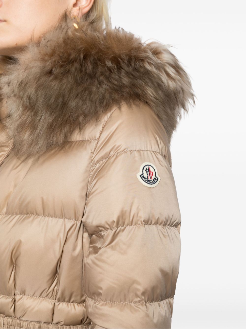 Moncler Boed Down Jacket Neutrals FARFETCH