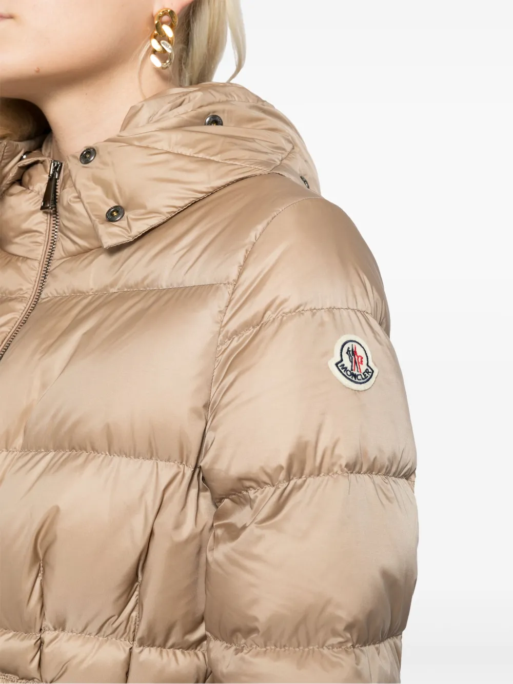 Moncler beige coat hotsell