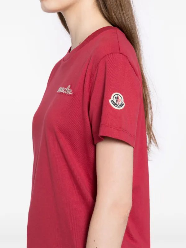 ディズニープリンセスのベビーグッズも大集合 レッド | Tシャツ ビーズロゴ Moncler | JP FARFETCH トップス