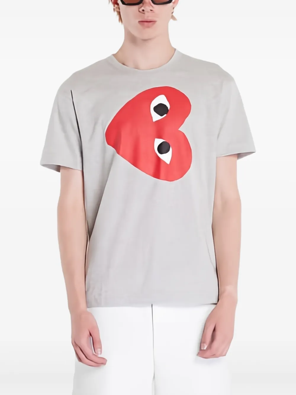 Comme Des Garçons Play Heart T-shirt GRAY
