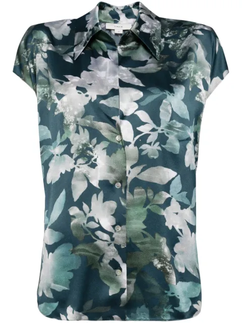 Vince floral-printed shirt