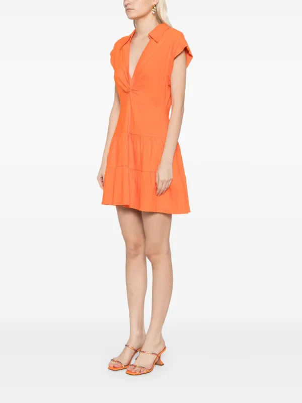 ALICE+OLIVIA ドレス アイレットレース MILA Alice + Olivia Mila Dress | Orange | FARFETCH JO