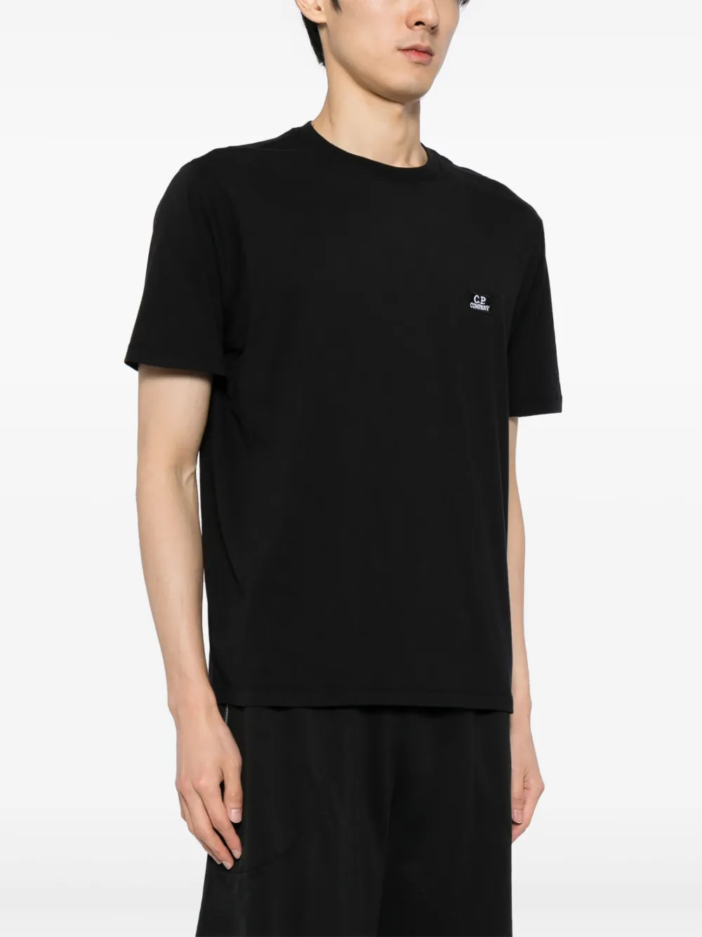 C.P. Company 30 1 jersey katoenen T-shirt Zwart