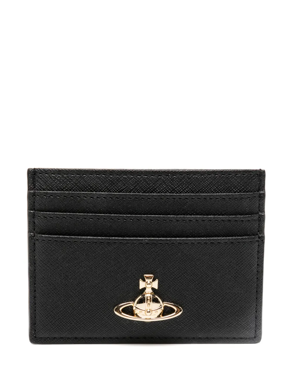 Shop Vivienne Westwood Flat Card Holder In Black