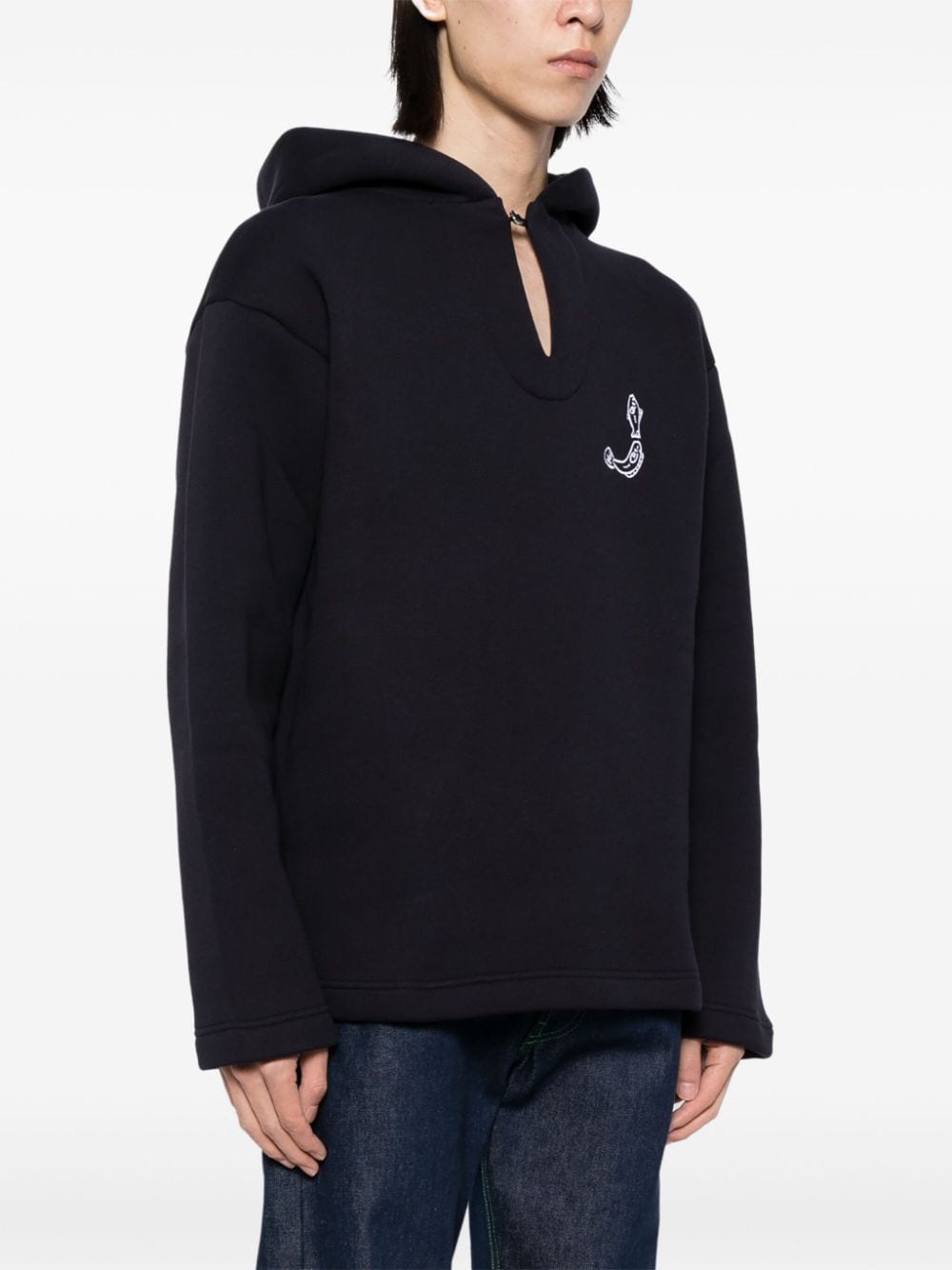 Shop Jacquemus Le Merù Hoodie In 蓝色