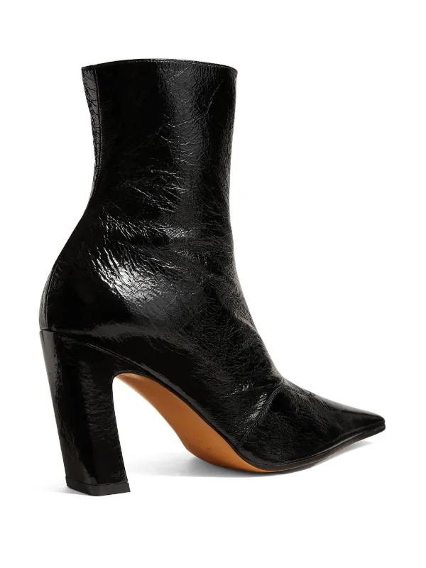 KHAITE NEVADA ブーツ Nevada Stretch High Boot in Black Nappa Leather – KHAITE