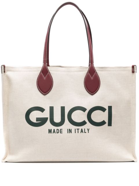 Gucci large Gucci-print tote bag