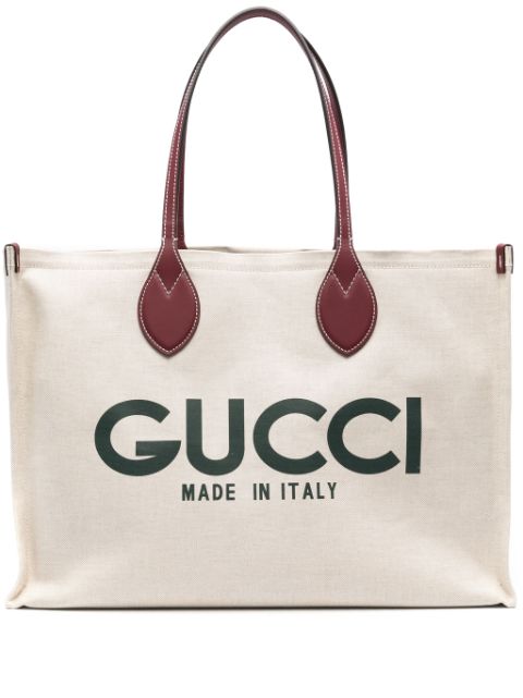 Gucci tote con estampado Gucci grande