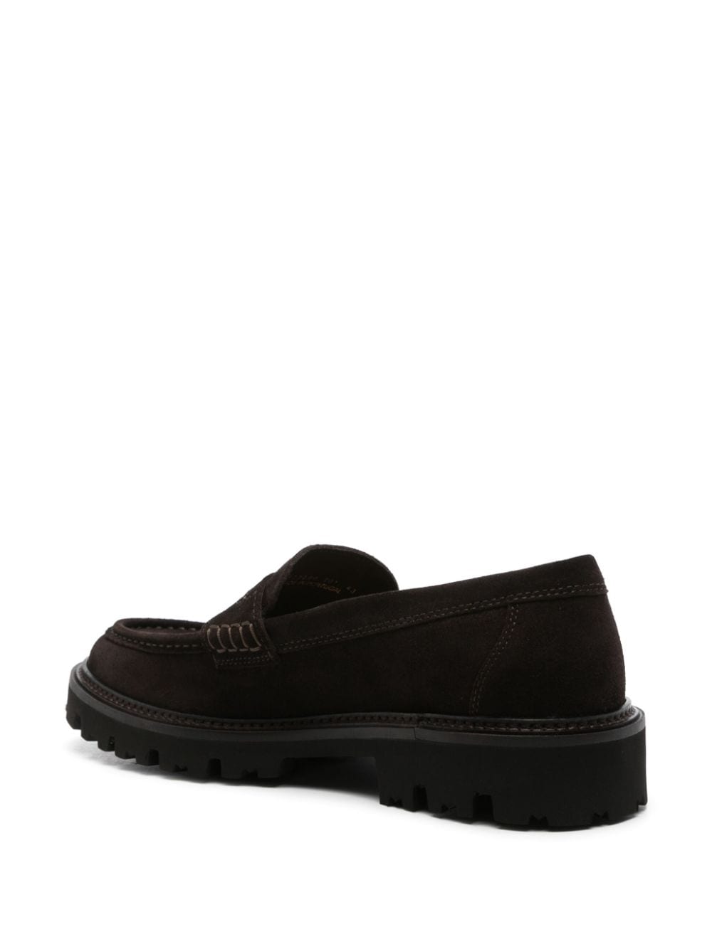 Shop Hugo Boss Suede Loafers In Brown