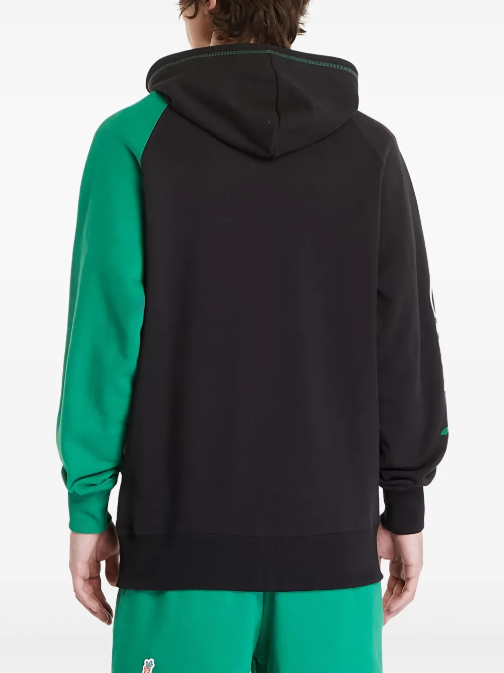 PUMA Hoodie van katoenblend Zwart