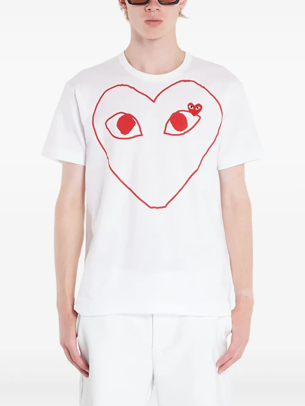 Comme Des Garçons Play Heart-print T-shirt