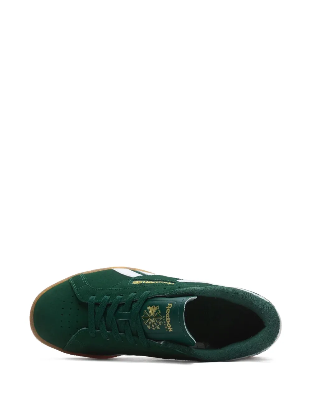 Reebok Green suède low-top sneakers Groen