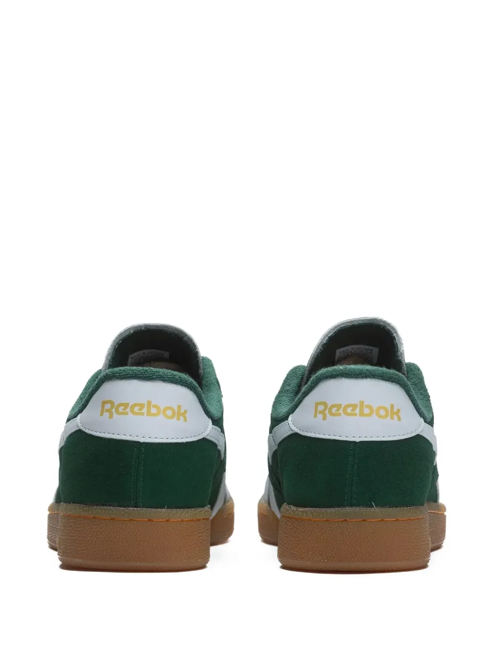 Reebok Green suède low-top sneakers Groen