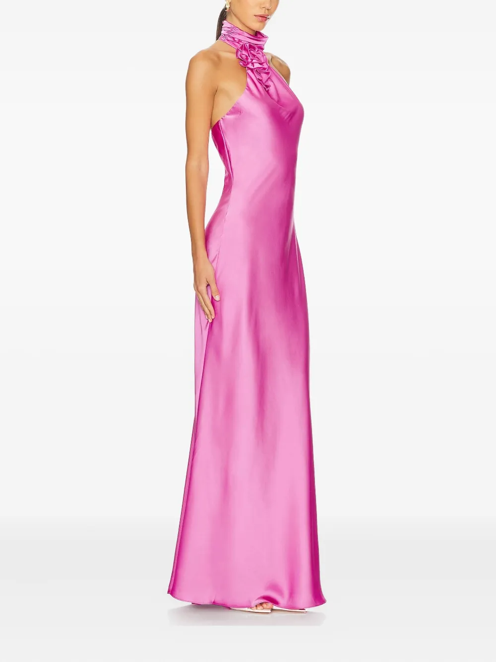 MISHA rose-embellished halterneck dress | Evening Dresses | Image 2