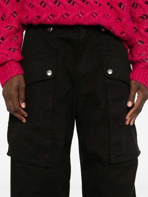 MARANT ÉTOILE Jannick カーゴパンツ | ブラック | FARFETCH JP