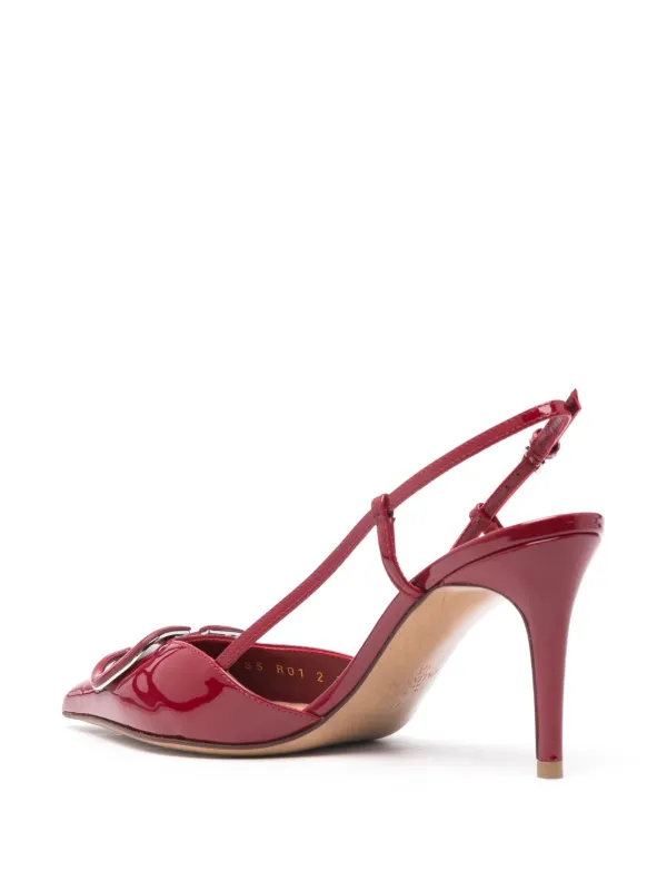 Valentino Garavani 80mm VLogo Signature Pumps | Red | FARFETCH