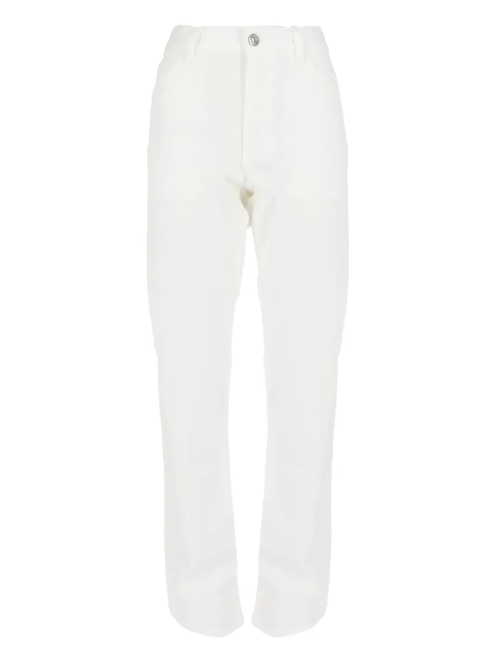 Zegna Button-fastening Trousers In White