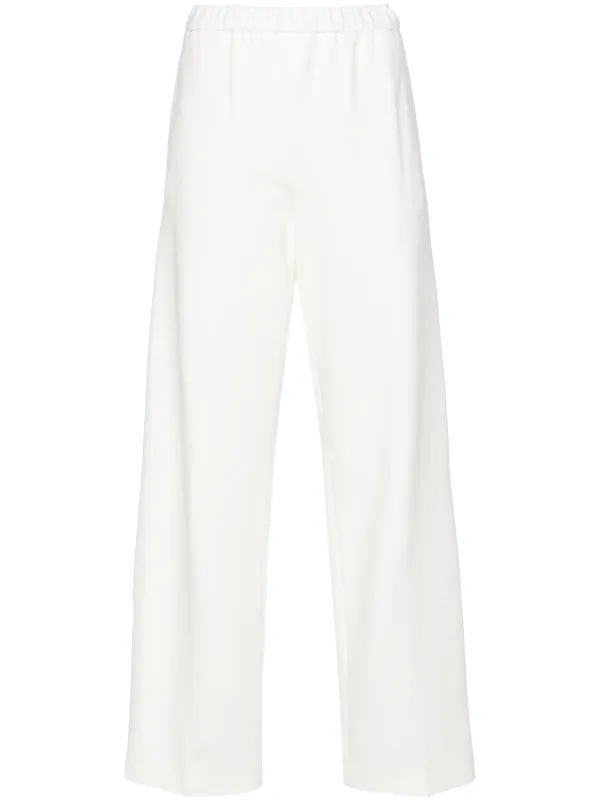 Fabiana Filippi beaded-trim Trousers | White | FARFETCH