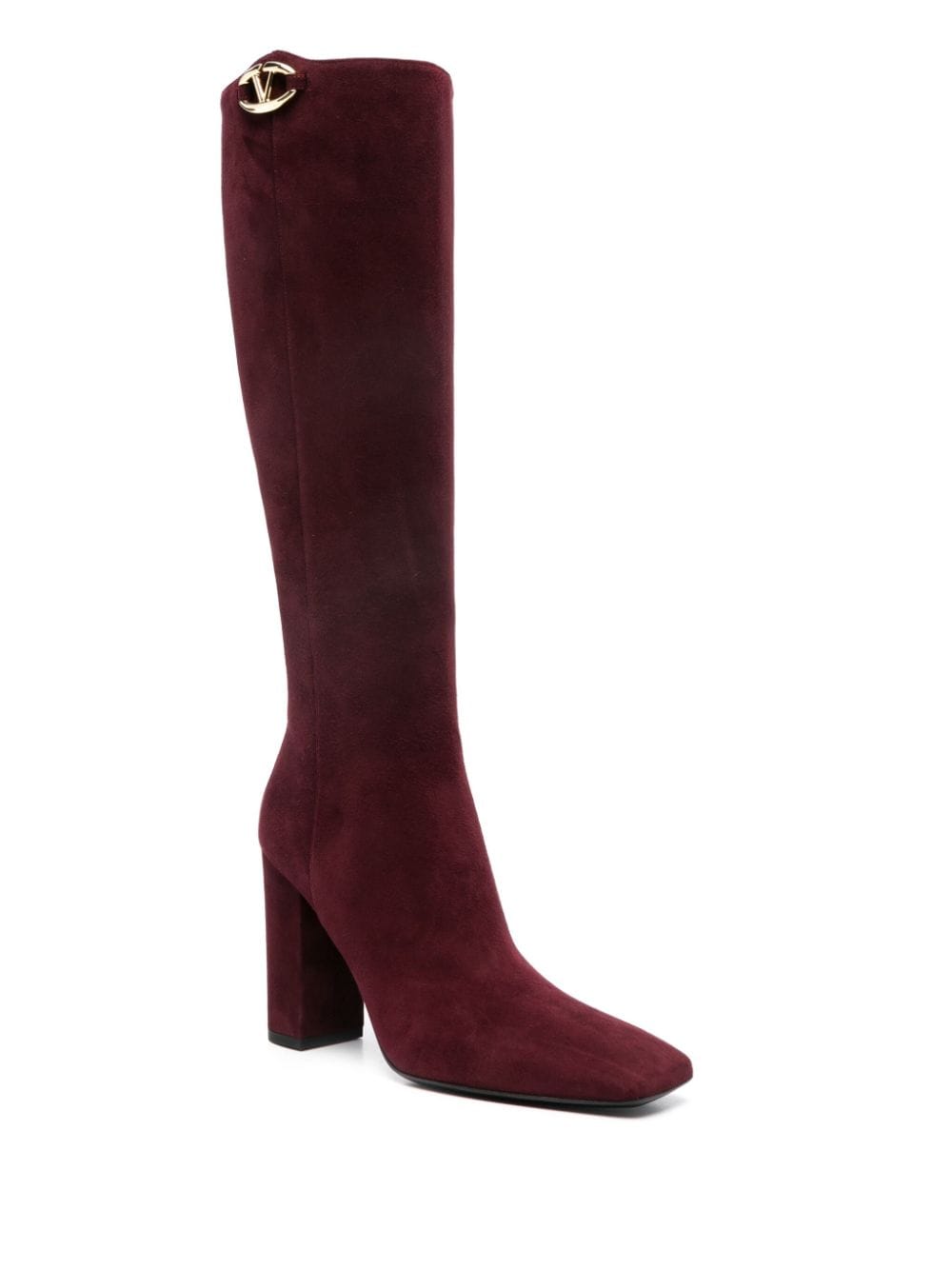 Valentino Garavani 100mm VLogo The Bold Edition boots Red