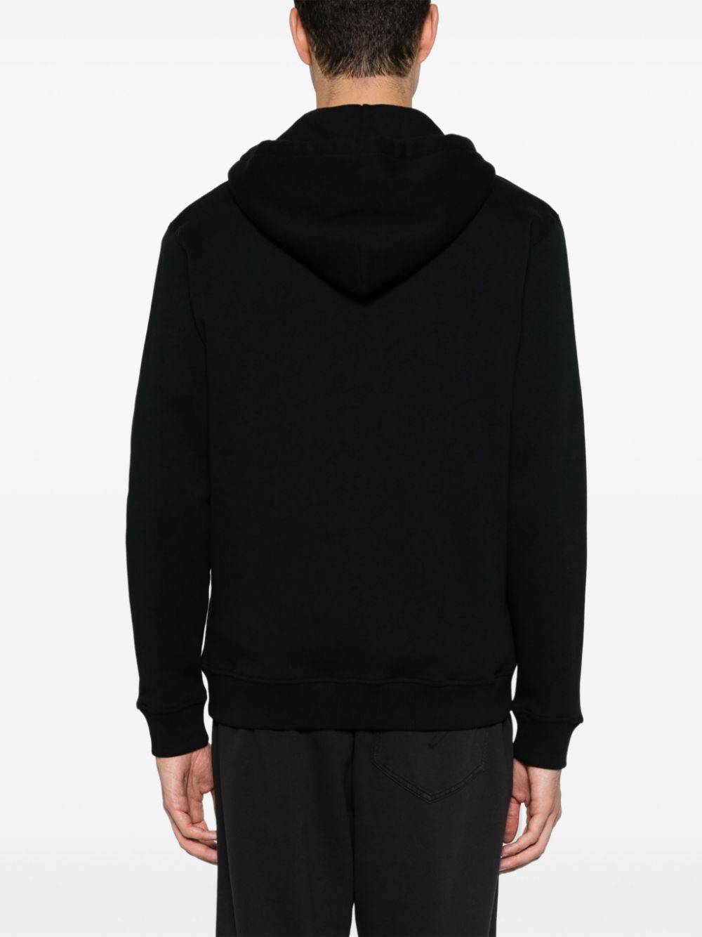 Shop Dondup Logo-print Hoodie In Black