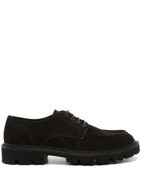 BOSS suede derby shoes